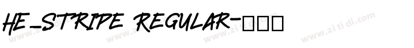 HE_Stripe Regular字体转换